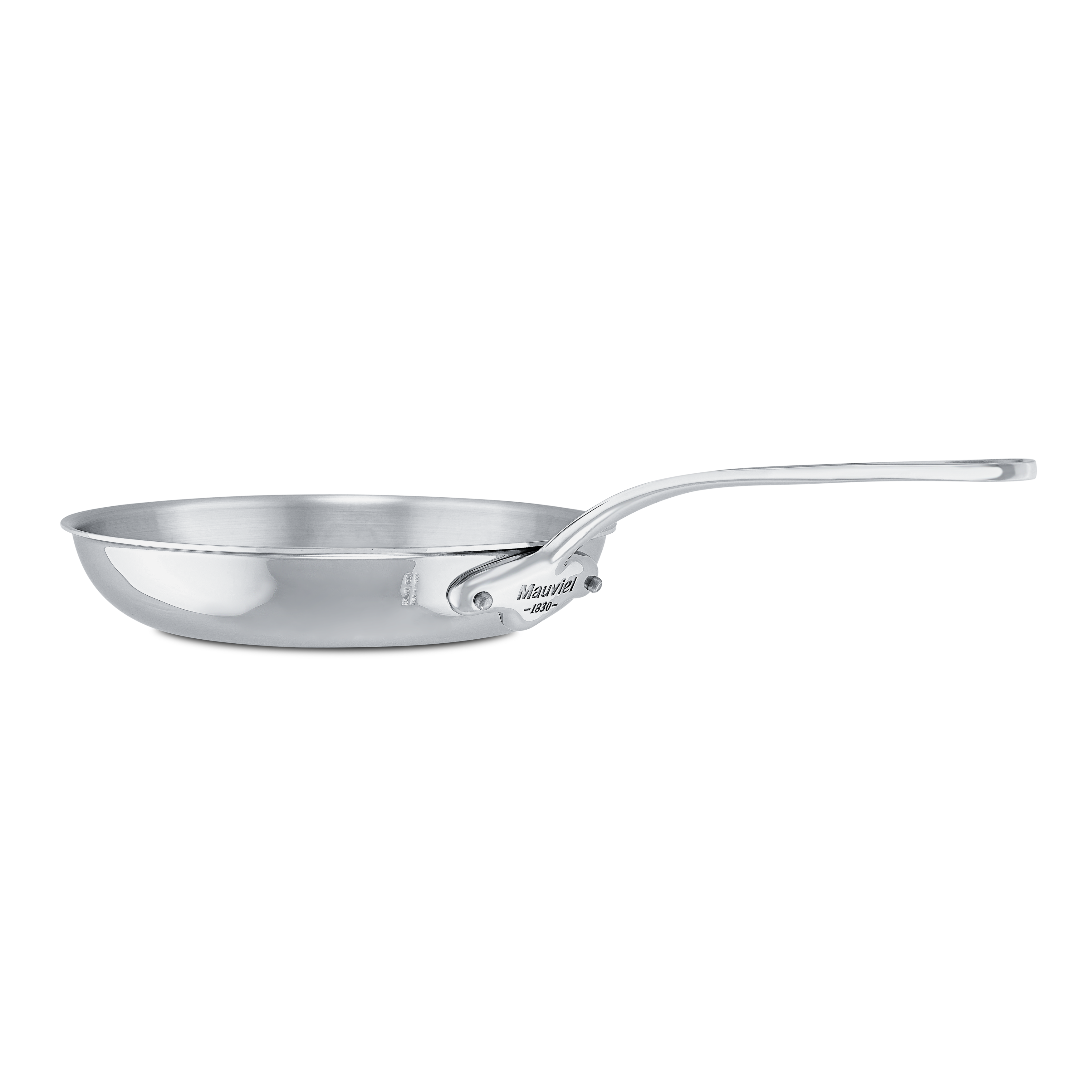 Mauviel M'COOK 5-Ply Frying Pan With Lid, Cast Stainless Steel Handle, 11-In - Mauviel1830