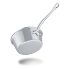 Mauviel M'COOK 5-Ply Splayed Saute Pan With Lid, Cast Stainless Steel Handle, 1.9-Qt - Mauviel1830