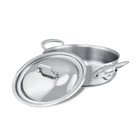 Mauviel M'COOK 5-Ply Rondeau With Lid, Cast Stainless Steel Handle, 1.8-Qt - Mauviel1830