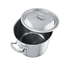 Mauviel M'COOK 5-Ply Stockpot With Lid, Cast Stainless Steel Handles, 9.7-Qt - Mauviel1830