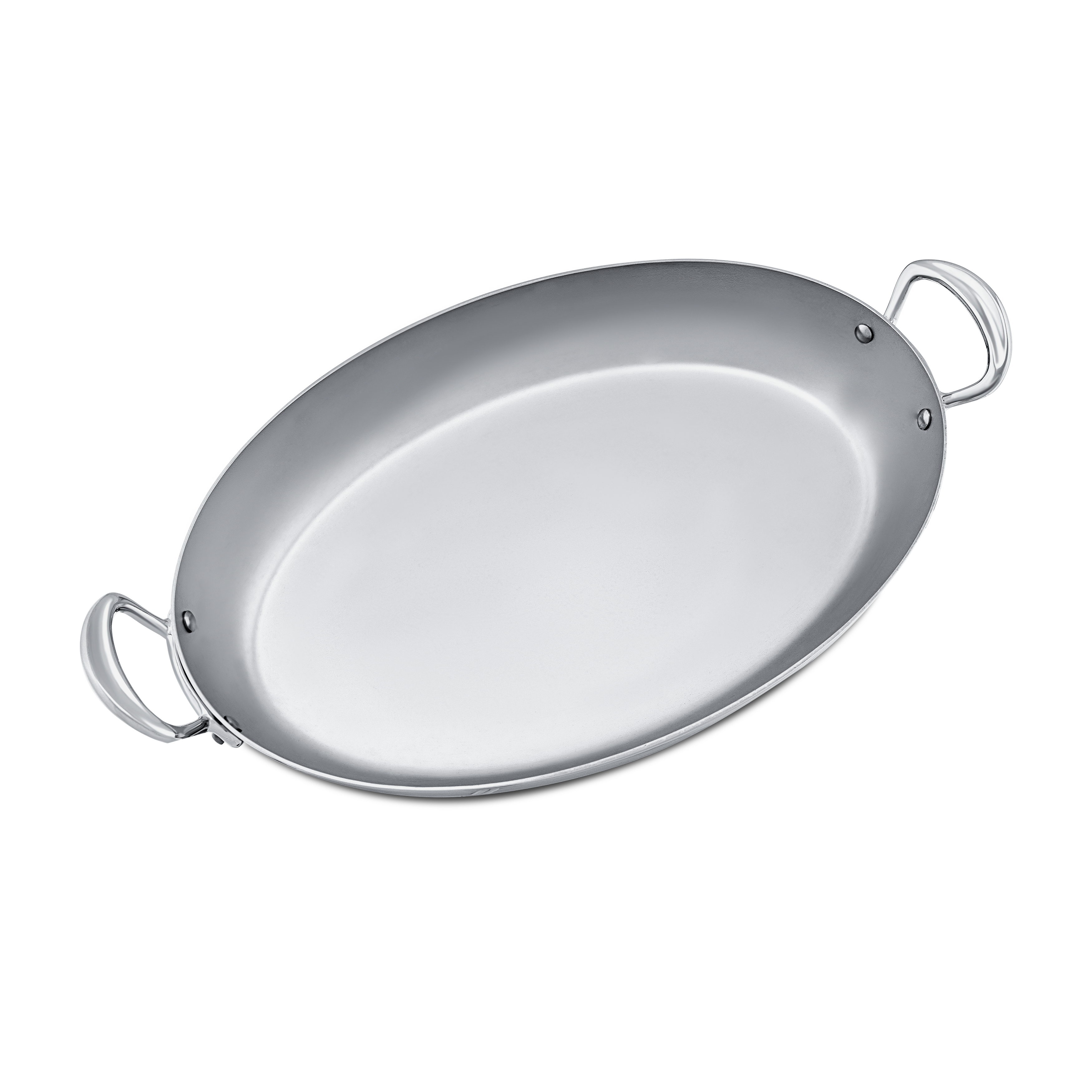 Mauviel M'COOK 5-Ply Oval Pan With Cast Stainless Steel Handles - Mauviel1830