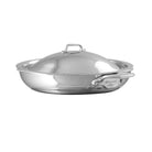 Mauviel M'COOK 5-Ply Round Pan With Curved Domed Lid, Cast Stainless Steel Handles, 9.4-In - Mauviel1830