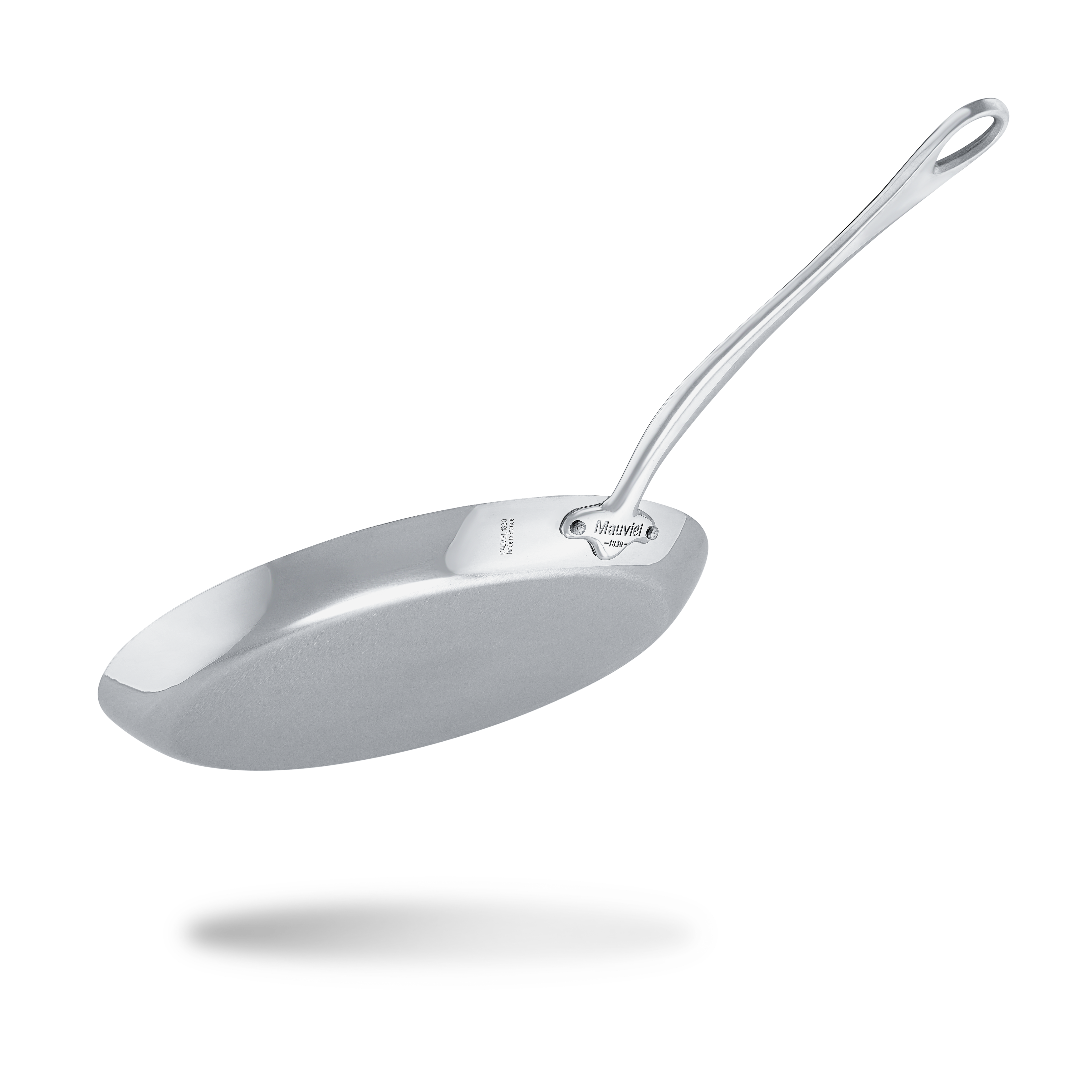 Mauviel M'COOK 5-Ply Nonstick Crepe Pan With Cast Stainless Steel Handle, 11.8-In - Mauviel1830