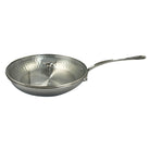 Mauviel M'ELITE Hammered 5-Ply Frying Pan With Glass Lid, Cast Stainless Steel Handle, 11-In - Mauviel1830