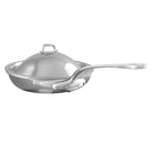 Mauviel M'ELITE Hammered 5-Ply Nonstick Frying Pan With Curved Domed Lid, Cast Stainless Steel Handle, 9.4-In - Mauviel1830