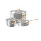 Mauviel M'COOK B 5-Ply 6-Piece Cookware Set With Brass Handles - Mauviel1830