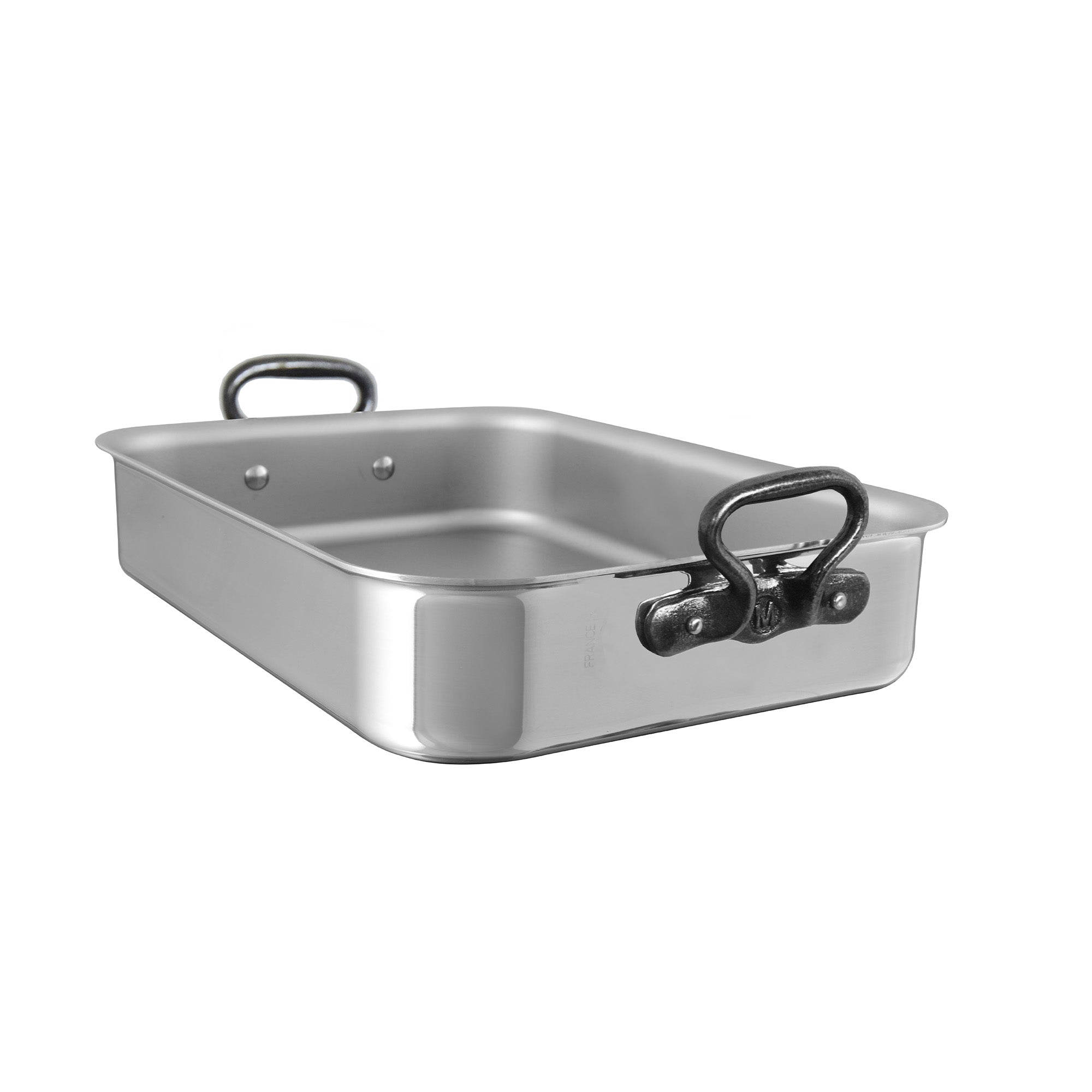 Mauviel M'COOK CI Roasting Pan With Cast Iron Handles, 15.7-In - Mauviel1830