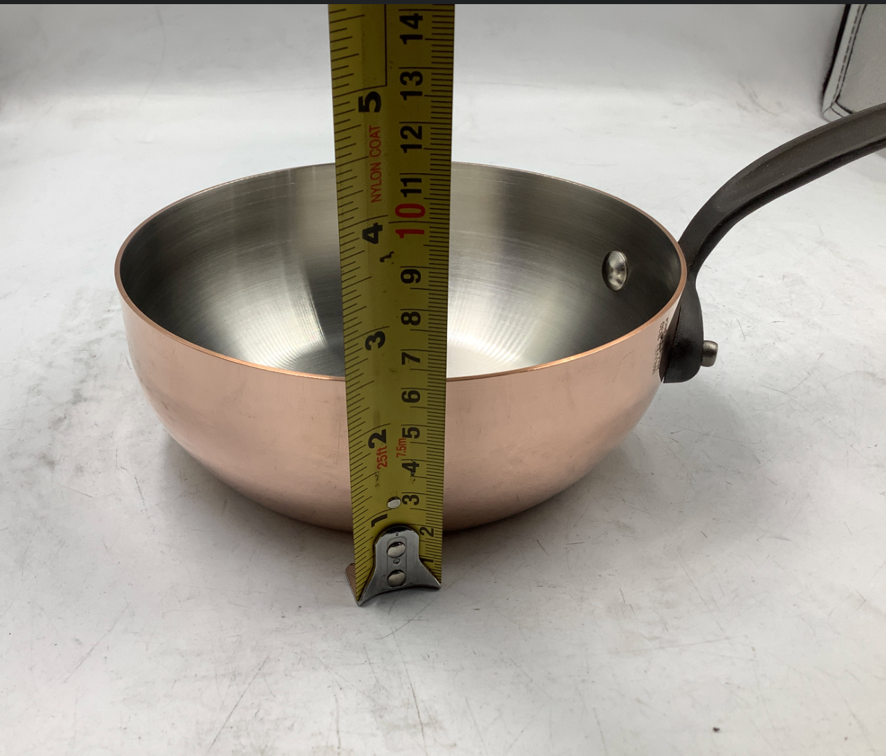Mauviel M'Heritage 150 CI 1.5mm Polished Copper Chef Pan, 1.8-Qt.