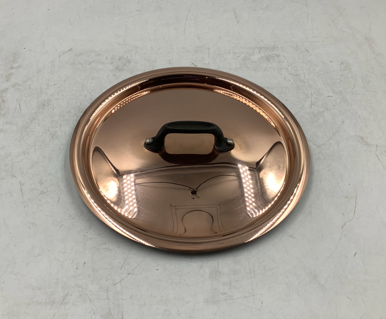 Mauviel M'Heritage 150 CI 1.5mm Polished Copper Chef Pan, 1.8-Qt.