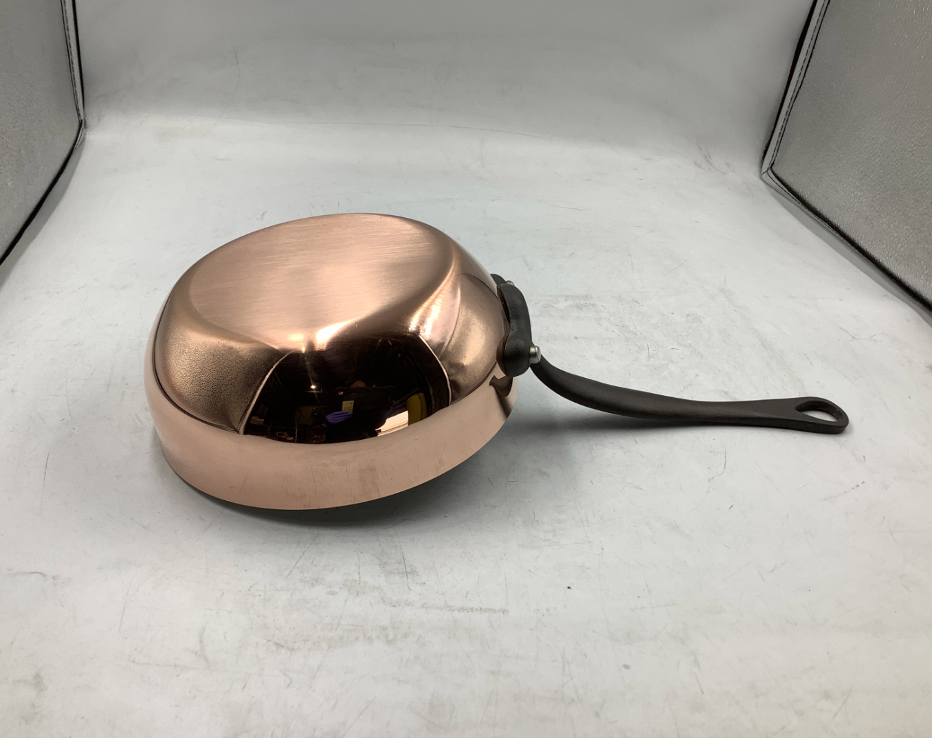 Mauviel M'Heritage 150 CI 1.5mm Polished Copper Chef Pan, 1.8-Qt.