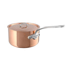 Mauviel M'3 S Copper Sauce Pan With Lid, Cast Stainless Steel Handle, 3.4-Qt - Mauviel1830