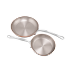 Mauviel M'Heritage M'150 S 2-Piece Copper Frying Pan Set With Cast Stainless Steel Handles - Mauviel1830