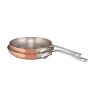 Mauviel M'Heritage M'150 S 2-Piece Copper Frying Pan Set With Cast Stainless Steel Handles - Mauviel1830