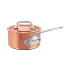 Mauviel M'MINIS Copper Sauce Pan With Lid, Stainless Steel Handles, 0.32-Quart - Mauviel1830