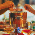 Mauviel M'Heritage M'150 S Copper Fondue Set With Stainless Steel Base, 3.4-Qt - Mauviel1830