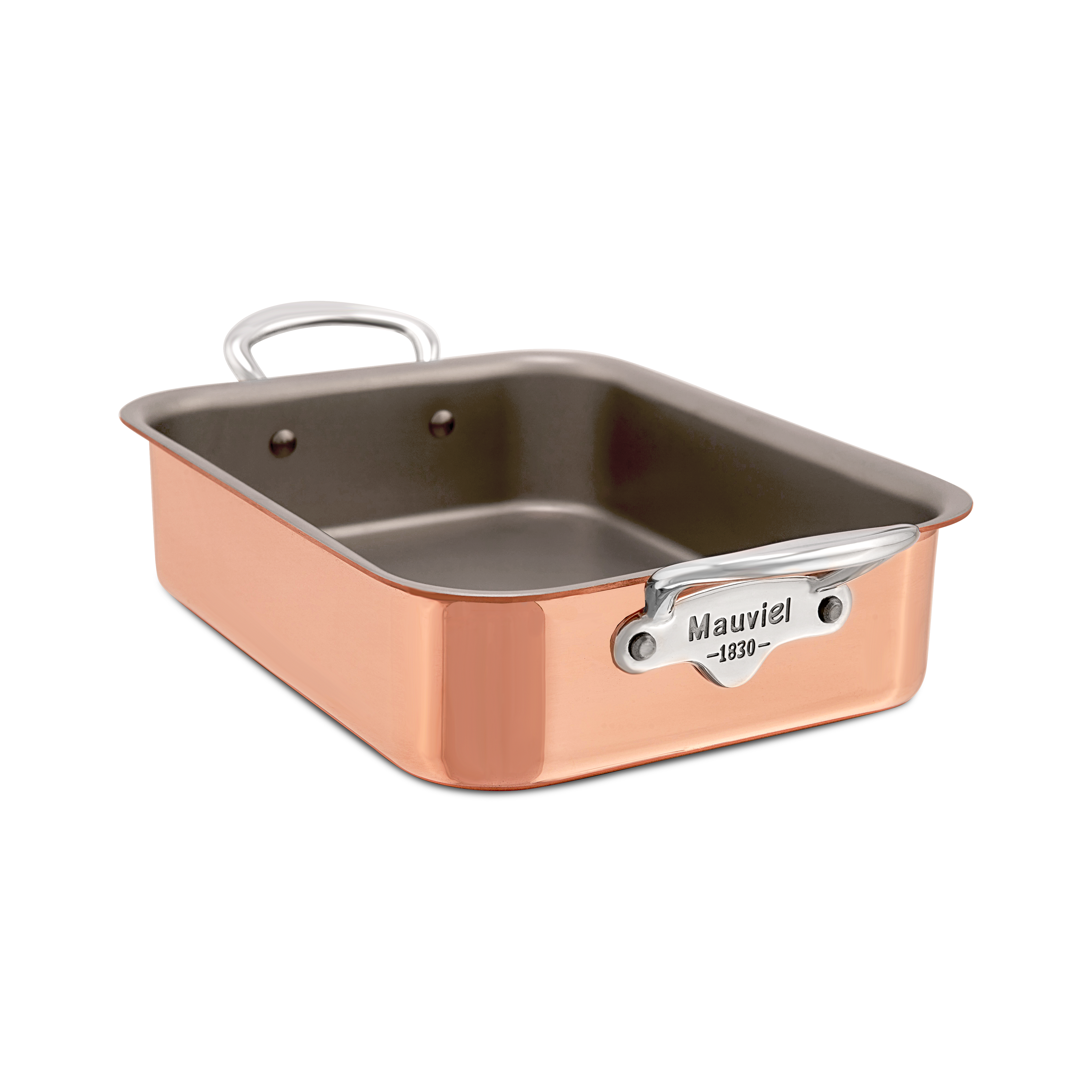 Mauviel Copper Roasting Pan With Stainless Steel Handles, 7.1 x 5.5-In - Mauviel1830