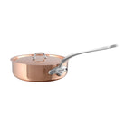 Mauviel M'Heritage M'150 S Copper Saute Pan With Lid, Cast Stainless Steel Handle, 1.1-Qt - Mauviel1830