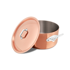 Mauviel M'3 S Copper Stewpan With Lid, Cast Stainless Steel Handles, 5.7-Qt - Mauviel1830