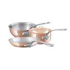 Mauviel M'6 S Induction Copper 4-Piece Cookware Set With Cast Stainless Steel Handles - Mauviel1830