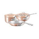 Mauviel M'6 S Induction Copper 5-Piece Cookware Set With Cast Stainless Steel Handles - Mauviel1830