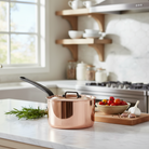 Mauviel M'Heritage M'150 CI Sauce Pan With Lid, Cast Iron Handle, 1.9-Qt - Mauviel1830