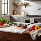 Mauviel M'Heritage M'150 CI Copper Saute Pan With Cast Iron Handle, 1.8-Qt - Mauviel1830