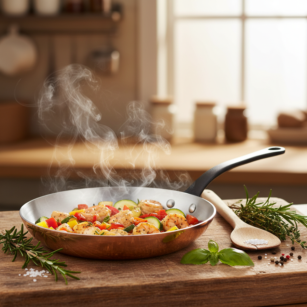 Mauviel M'Heritage M'150 CI Frying Pan With Cast Iron Handle, 11.8-In - Mauviel1830