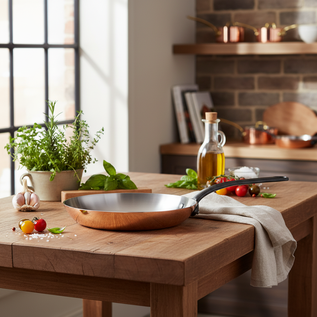 Mauviel M'Heritage M'150 CI Frying Pan With Cast Iron Handle, 11.8-In - Mauviel1830