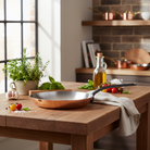 Mauviel M'Heritage M'150 CI Frying Pan With Cast Iron Handle, 11.8-In - Mauviel1830