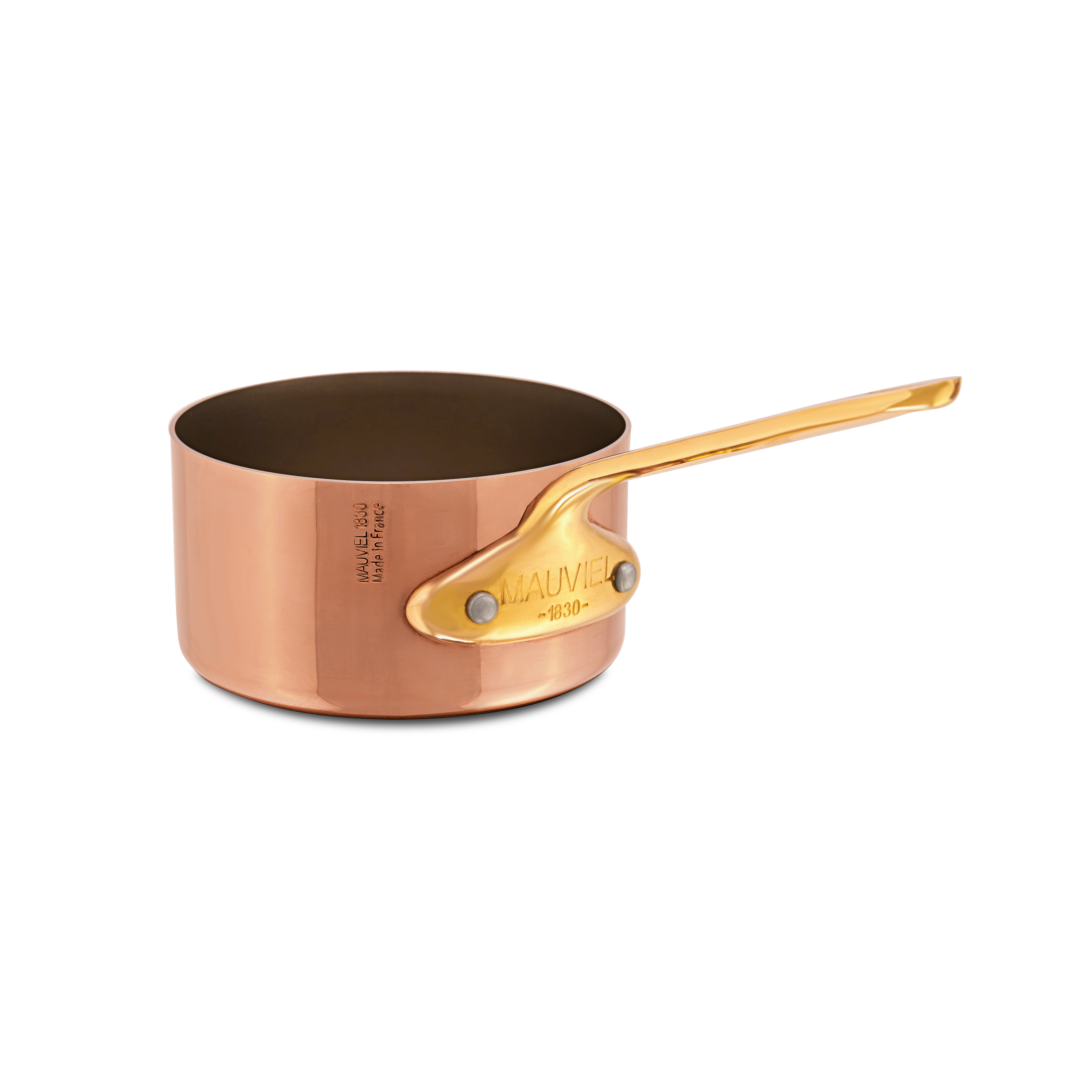 Mauviel M'MINIS Copper Sauce Pan With Brass Handles, 3.5-In - Mauviel1830