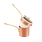 Mauviel Copper Tinned Bain Marie/Double Boilers With Lid, Brass Handles, 0.9-Qt - Mauviel1830