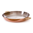 Mauviel M'Heritage M'150 B Copper Paella Pan With Brass Handles, 15.7-In - Mauviel1830