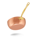 Mauviel M'Heritage M'150 B Copper Chef Pan With Lid and Brass Handle, 2.1-Qt - Mauviel1830