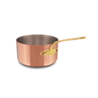Mauviel M'Heritage M'150 B Copper Sauce Pan With Lid, Brass Handle - Mauviel1830