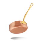 Mauviel M'Heritage M'150 B Copper Saute Pan With Lid, Brass Handle - Mauviel1830