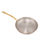 Mauviel M'Heritage M'150 B Copper Frying Pan With Brass Handle, 11.8-In - Mauviel1830