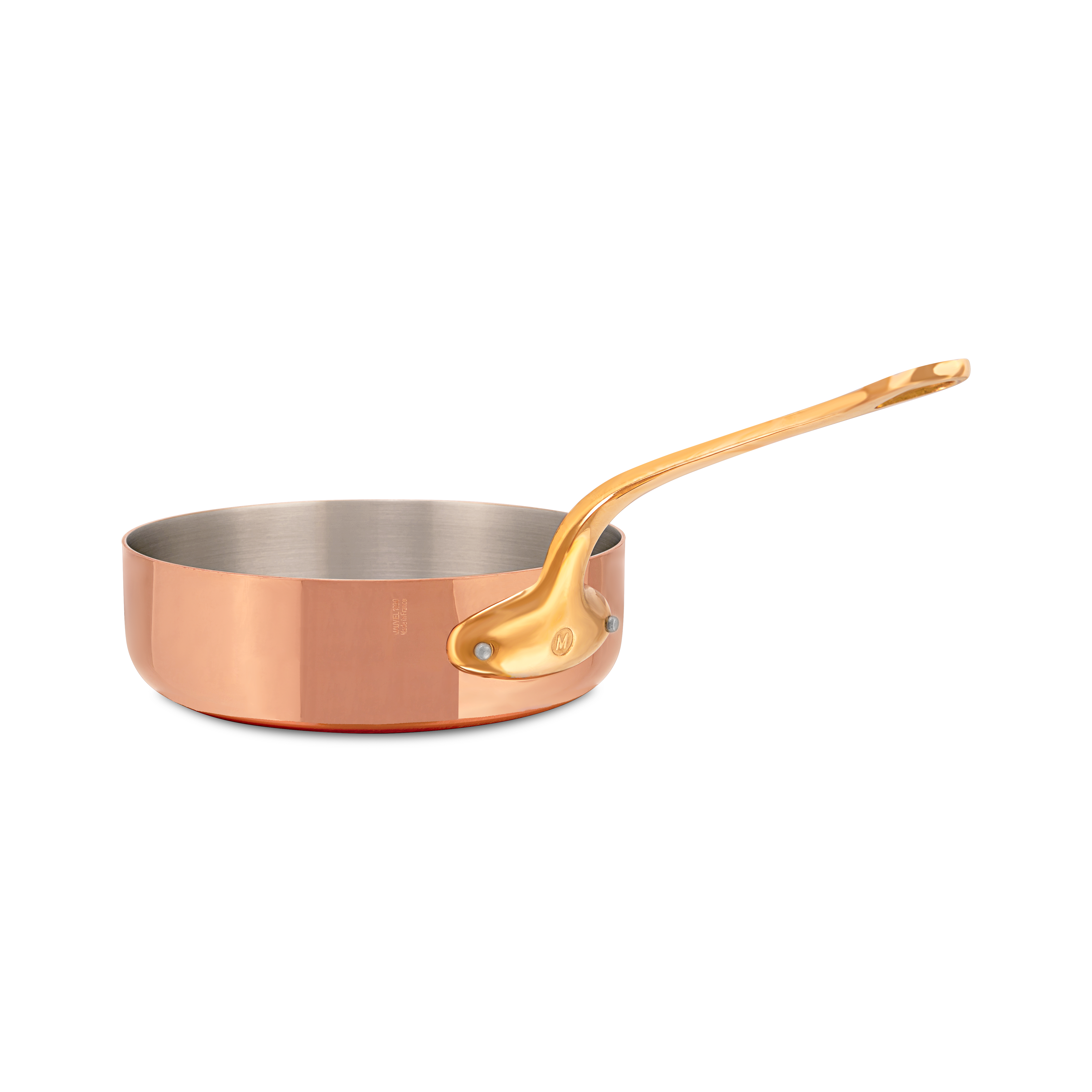 Mauviel M'Heritage M'250 B Saute Pan With Brass Handle, 3.3-Qt - Mauviel1830