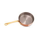 Mauviel M'Heritage M'200 B Copper Saute Pan With Lid, Brass Handle - Mauviel1830