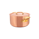 Mauviel M'Heritage M'200 B Copper Stewpan With Lid, Brass Handles, 6.1-Qt - Mauviel1830