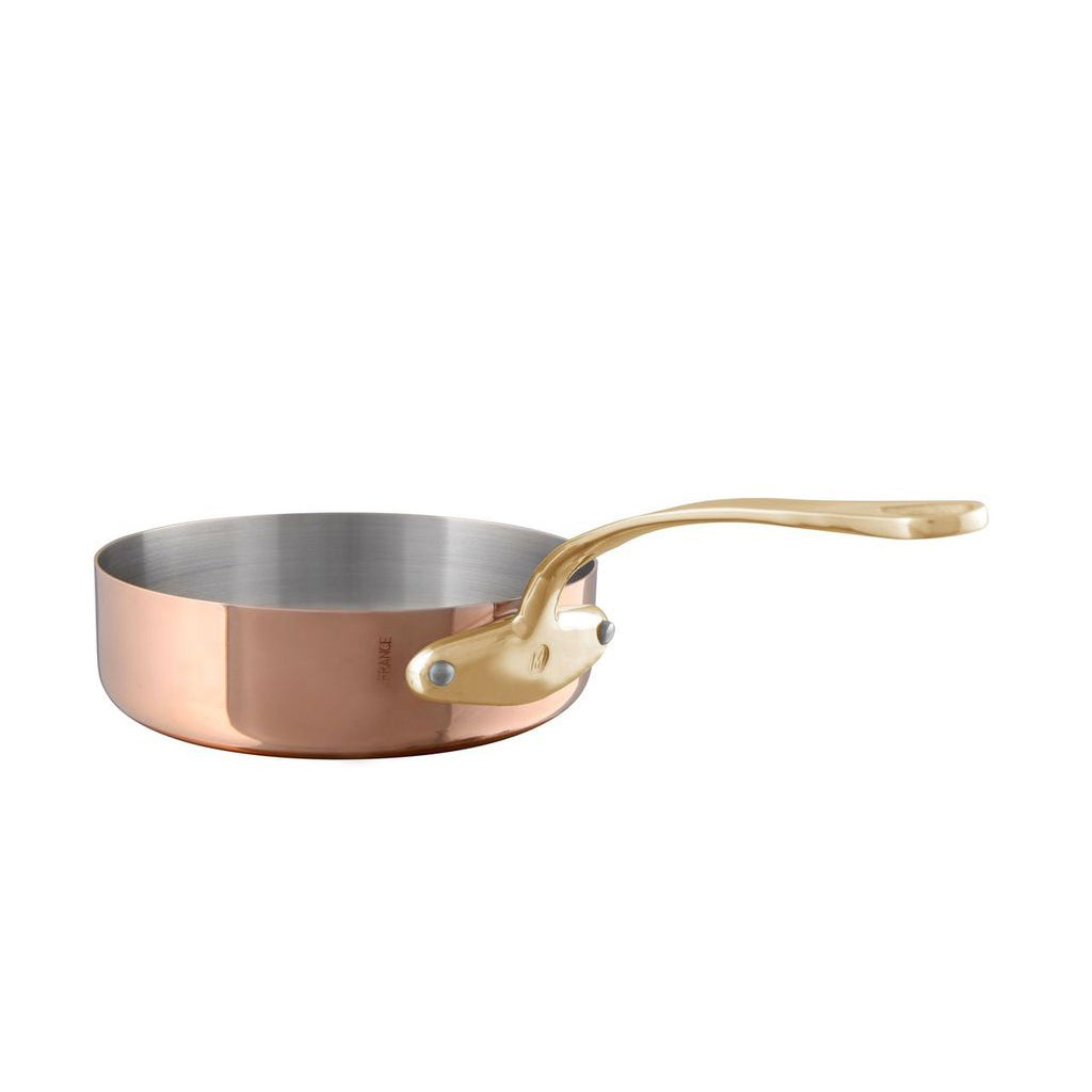 Mauviel M'Heritage M'250 B Saute Pan With Brass Handle, 3.3-Qt - Mauviel1830