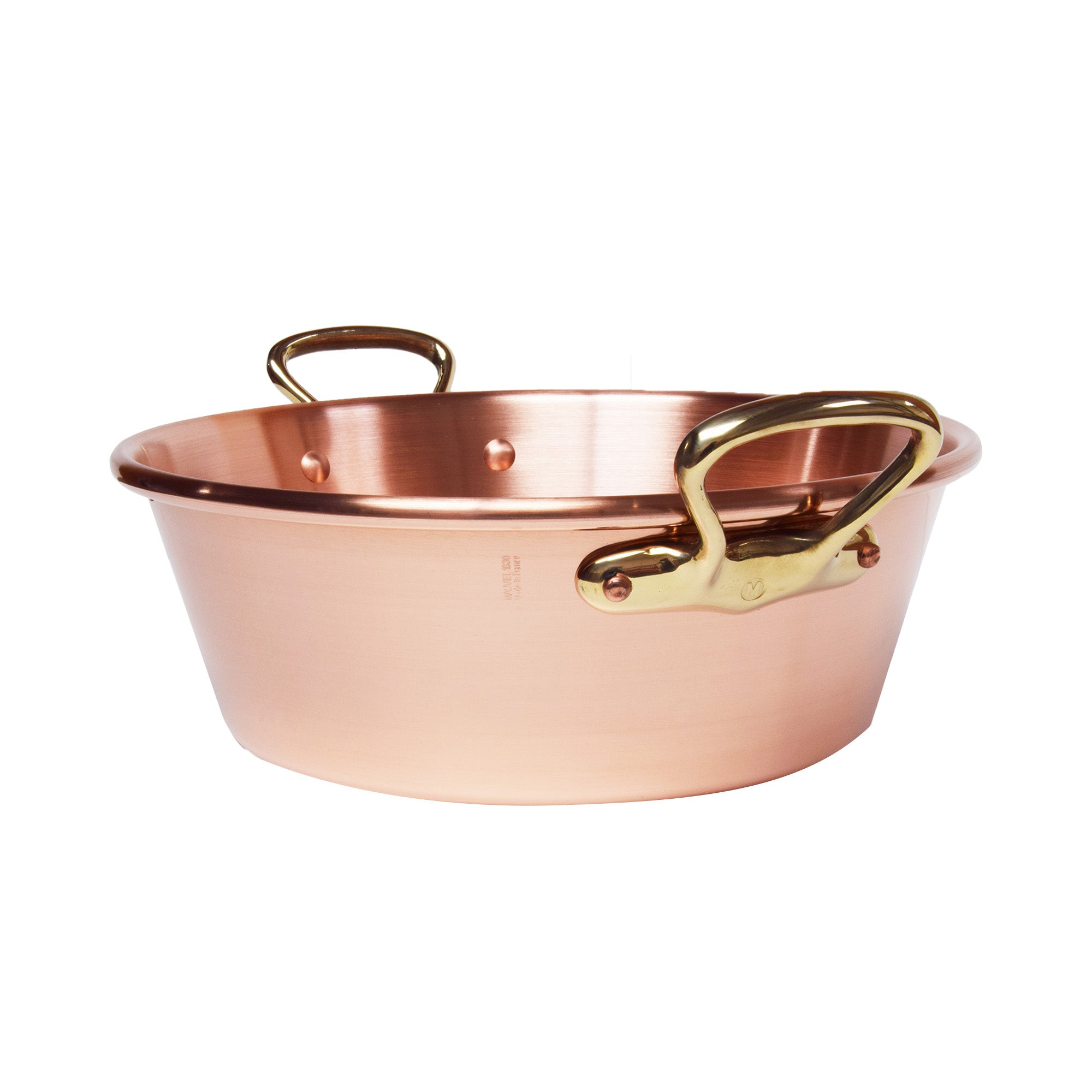 Mauviel M'PASSION Copper Jam Pan With Brass Handles, 9.4-Qt - Mauviel1830