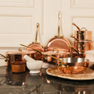Mauviel M'Heritage M'150 B 5-Piece Copper Cookware Set With Brass Handles - Mauviel1830