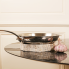 Mauviel M'COOK 5-Ply Frying Pan With Glass Lid, Cast Stainless Steel Handle, 11-In - Mauviel1830