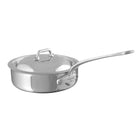 Mauviel M'COOK 5-Ply Saute Pan With Lid, Cast Stainless Steel Handle, 1.8-Qt - Mauviel1830