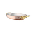 Mauviel M'Heritage M'150 B Copper Oval Gratin Pan With Brass Handles, 17.7-In - Mauviel1830