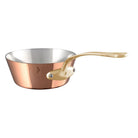 Mauviel M'Heritage M'250 B Copper Splayed Saute Pan With Lid, Brass Handle, 3.6-Qt - Mauviel1830