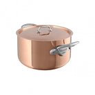 Mauviel M'3 S Copper Stewpan With Lid, Cast Stainless Steel Handles, 5.7-Qt - Mauviel1830