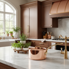 Mauviel M'Heritage M'200 B Sauce Pan With Lid, Brass Handle, 1.8-Qt - Mauviel1830