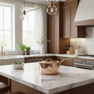 Mauviel M'Heritage M'200 B Sauce Pan With Lid, Brass Handle, 3.3-Qt - Mauviel1830